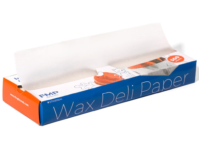 [500 Pack] 15 x 10.75' Wax Paper Sheets for Food, Interfolded Precut Deli Pop Up Grease-Proof Sandwich Paper Wraps, Waterproof for Lunch, Food...