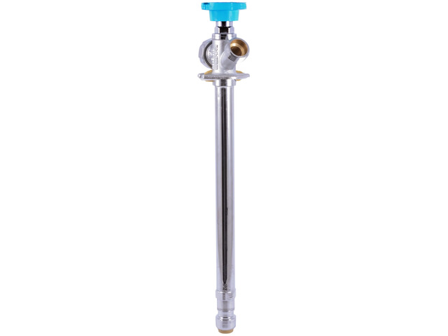 10 Inch Frost Free Sillcock, 1/2 x 3/4 Inch MHT, Push to Connect Brass Plumbing Fitting, PEX Pipe, Copper, CPVC, PE-RT, HDPE, 24629LF