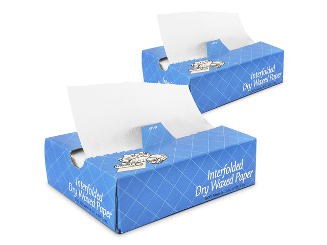 1000 Sheets 8 x 10.75 Dry Wax Paper Sheets for Food, Greaseproof Sandwich Wrapping, Interfolded Deli Wax Paper for Fries, Burgers, Food Basket,...