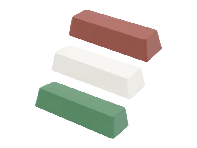 Buffing Polishing Cutting Compounds 20 Oz. Kit-Green Fine/White Medium/Red Coarse,for Stainless Steel Aluminum Jewelry - 3 Pcs