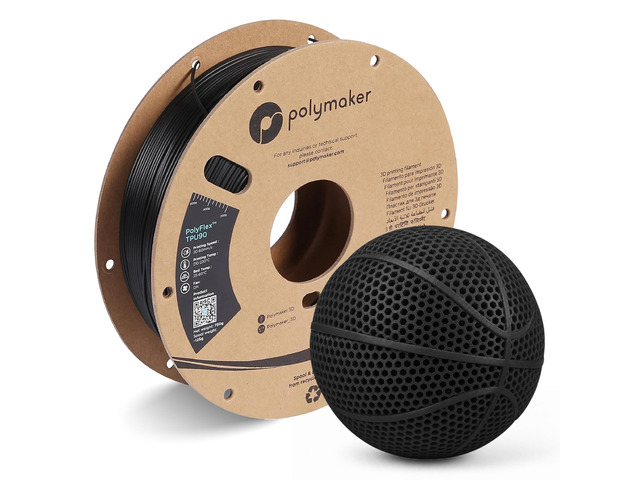 TPU Filament 1.75mm 90A Flexible 0.75kg, Black 3D Printer Filament, High Speed 90A TPU Flexible Filament, Fast Printing, Dimensional Accuracy +/-...