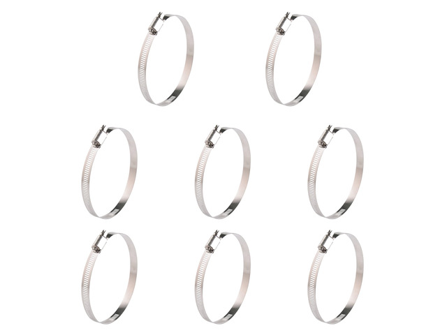 Stainless Steel 4 Inch Hose Clamps- 8PK SAE 72 Worm Gear Drive Hose Clamps 3 Inch-5 Inch (76-127mm) for Automotive Plumbing, 3 1/2, 3.5'', 3 3/4,...