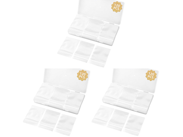 120 PCS Small Plastic Bags for Jewelry, 2' x 2.76' Resealable Clear Poly Baggies, 2.4 Mil Mini Zip Bags for Small Business, Storage, Gifts, Candy,...
