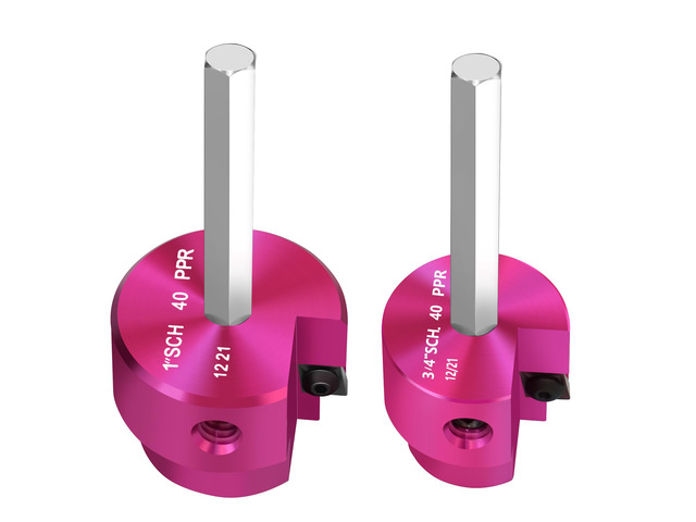 PVC Pipe Reamer 3/4 Inch & 1 Inch PVC Fitting Saver ABS Socket Saver Plastic Pipe Fitting Reamer for Plumbing Sch.40 CPVC ABS Socket Hub with...