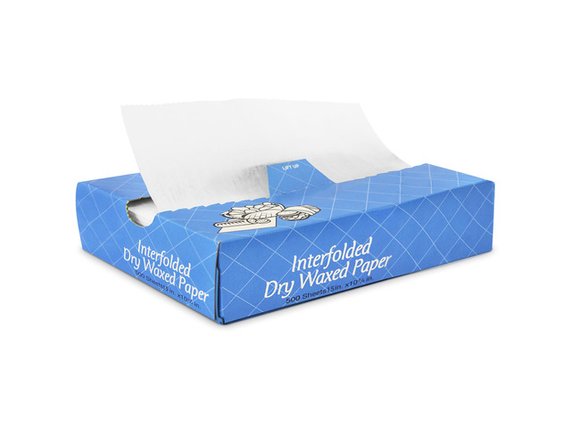 500 Sheets 15 x 10.75 Dry Wax Paper Sheets for Food, Greaseproof Sandwich Wrapping, Interfolded Deli Wax Paper for Fries, Burgers, Food Basket,...