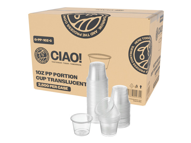 1OZ PP Clear Portion Cup,Lids Sold Separately (Case of 2,500)