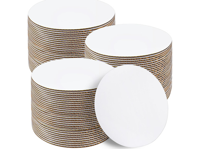 Cake Boards 25 PCS, Cake Boards 12 Inch Round, Cardboard Cake Rounds, Disposable Cake Plates, Food Grade Cake Base Cake Tray Cake Circles, 12 Inch...