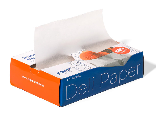 [500 Pack] 8 x 10.75' Wax Paper Sheets for Food, Interfolded Precut Deli Pop Up Grease-Proof Sandwich Paper Wraps, Waterproof for Lunch, Food...