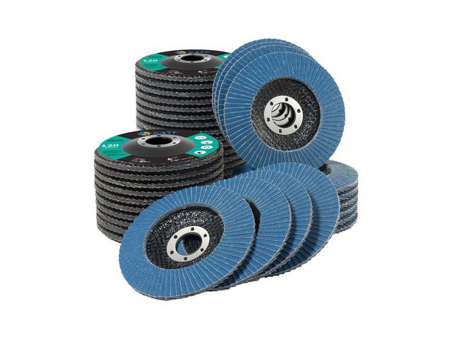 4.5' x 7/8' Inch Flap Discs 40 Pack Grinding Wheels 120 Grit T29 Zirconia Flap Wheels for 4 1/2 Inch Angle Grinder Metal Stainless Steel