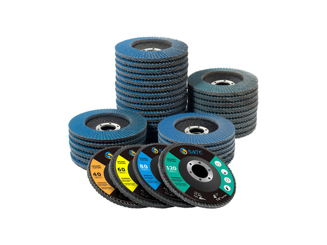 40 PCS Flap Discs 4 1/2 for Angle Grinder 40/60/80/120 Grit High-Performance Abrasive Grinding Wheels for Metal Wood Stainless Steel Type 29