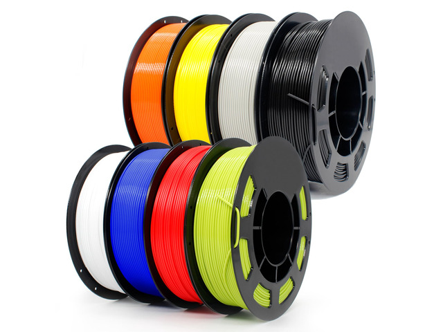 3D Printer Filament 1.75mm PLA + Filament 250g*8 Spool High Tough Low Warp 3D Printing Filament ±0.02mm for All FDM Printers