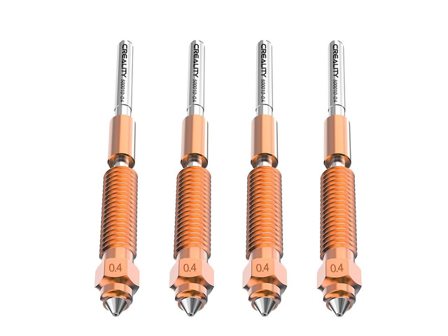 K2 Plus/Hi Combo Nozzles, Original Unicorn K2 Hotend Nozzles, Extruder Replacement Nozzles Kit with Titanium Alloy Copper Alloy Hardened Steel...