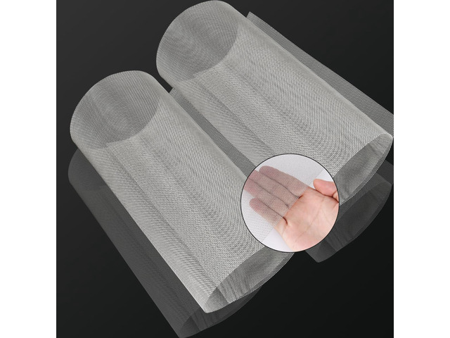 2PACK Stainless Steel Mesh 12X24(305X610mm), 20 Mesh Wire Mesh 304 Steel Woven Screen Mesh, 1mm Hole Sturdy Easy to Cut Never Rust for Window...