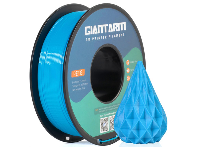 PETG Filament 1.75mm 1kg (2.2lb), Blue PETG Filament for 3D Printer, ±0.02mm Accuracy, High Precision, Strong Toughness, Neatly Wound &...