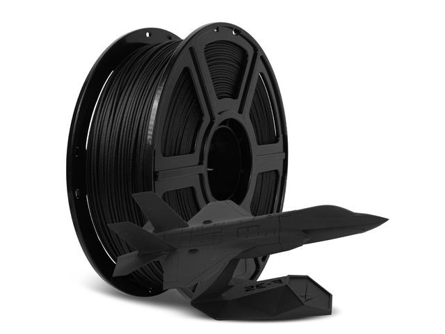 Carbon Fiber PLA Filament 1.75mm Black, Reinforced 3D Printer Filament 1kg, Lightweight & High-Strength PLA-CF Filament, Strong & Easy to Print