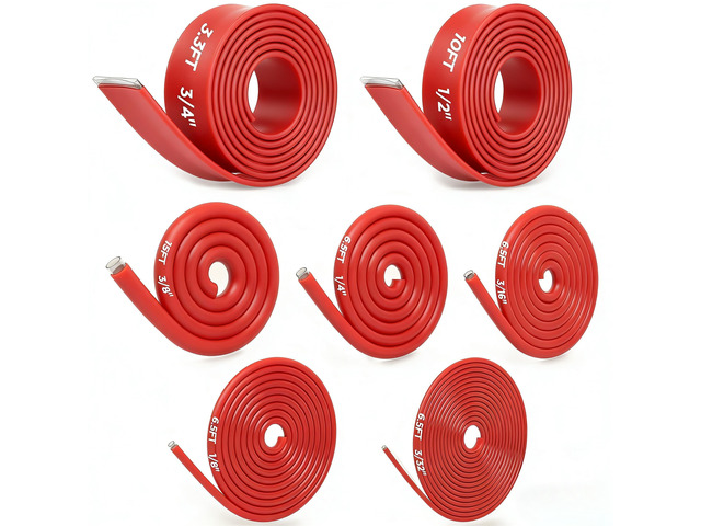 7-Size Heat Shrink Tubing Roll Kit: 4:1 Adhesive Lined, 54 Ft Marine Grade Waterproof, Insulated Sealed, Oil-Proof & Wear-Resistant, for Home Use &...