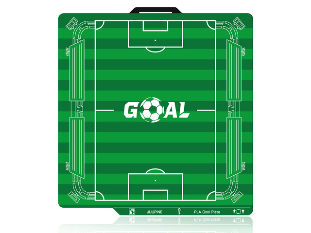 JUUPINE Goal Build Plate for Bambu Lab P2S/X2D/X1/X1C/A1/P1P/P1S PLA Cool Plate 256x256mm,Room Temp Printing Save time & Energy for Bambu Lab Build...