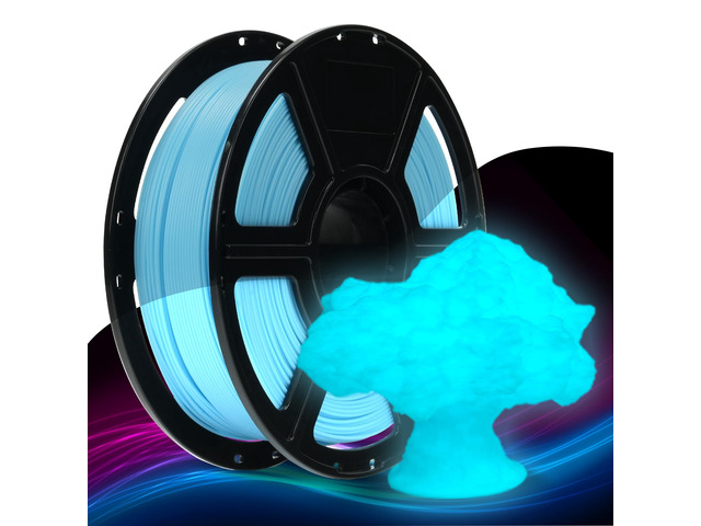 Rapid PLA Filament 1.75mm Luminous Blue, 500mm/s High Speed Printing, Glow in the Dark 3D Printer Filament 1kg Spool, Dimensional Accuracy +/-...