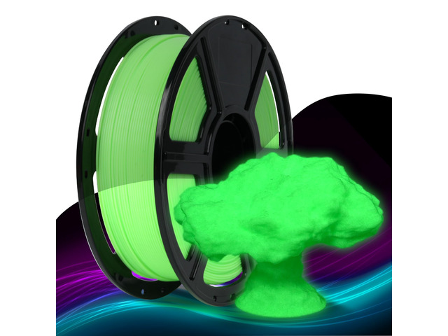 Rapid PLA Filament 1.75mm Luminous Green, 500mm/s High Speed Printing, Glow in the Dark 3D Printer Filament 1kg Spool, Dimensional Accuracy +/-...