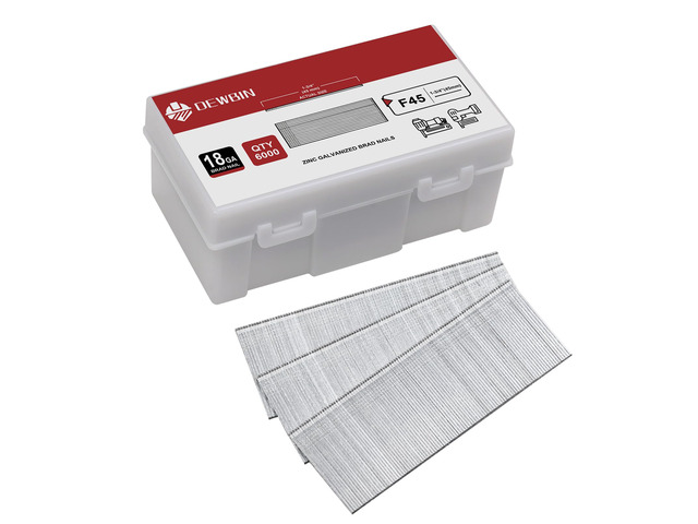 18 Gauge Brad Nails, 6000 Counts 1-3/4-inch 18 GA Brad Nails, Galvanized Nails for Nail Gun, Finishing Nail Gun Nails for Pneumatic, Electric Brad...