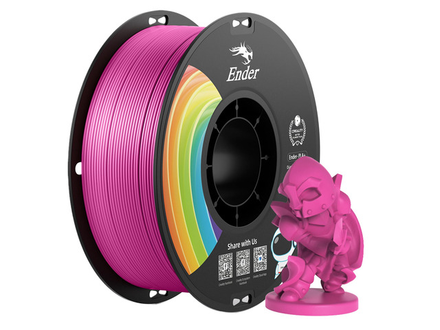 3D Printer Filament Deep Pink 1KG PLA+ Filament 1.75mm, PLA Plus Strong Toughness Dimensional Accuracy +/- 0.03mm, PLA Pro for Most 3D Printer