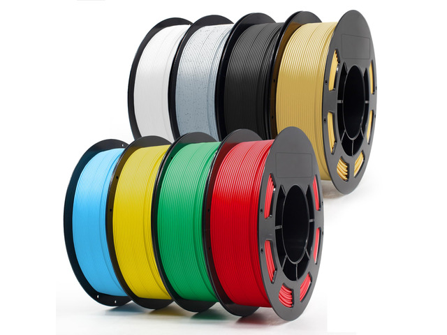 1.75mm PLA Filament Matte 250g*8 Spool Low Warping Smooth Print 3D Printer Filament for Most FDM Printers