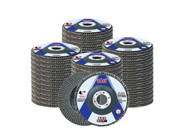 48 Pack Flap Disc 80 Grit 4.5' x 7/8-Inch Sanding Disc Bevel Type #29 Premium and Industrial Grade Angle Grinder Grinding Wheel High Performance...