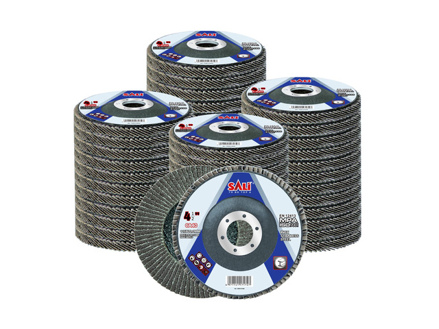 48 Pack Flap Disc 40 Grit 4.5' x 7/8-Inch Sanding Disc Bevel Type #29 Premium and Industrial Grade Angle Grinder Grinding Wheel High Performance...
