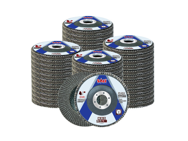 48 Pack Flap Disc 60 Grit 4.5' x 7/8-Inch Sanding Disc Bevel Type #29 Premium and Industrial Grade Angle Grinder Grinding Wheel High Performance...