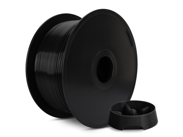 PLA Filament 1.75mm Black 3KG, Clog-Free 3D Printer Filament Dimensional Accuracy +/- 0.02mm, Large Spool(6.6lbs) PLA 3D Printing Filament