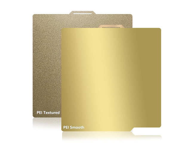 JUUPINE 257x257mm Double Sided Flexible PEI Sheet, Smooth PEI +Textured PEI Surface for Bambu Lab X2D/P2S/P1P/P1S /X1/X1C/X1E/A1 3D Printer, 3D...