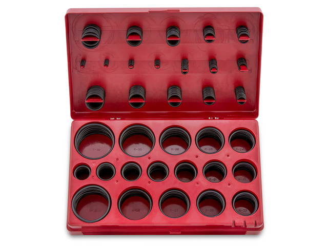 407 Rubber O-Ring Assortment Kit, Buna-N Gasket Sealing Rings and Replacement O-Rings, 32 SAE Sizes, 407-Piece Kit