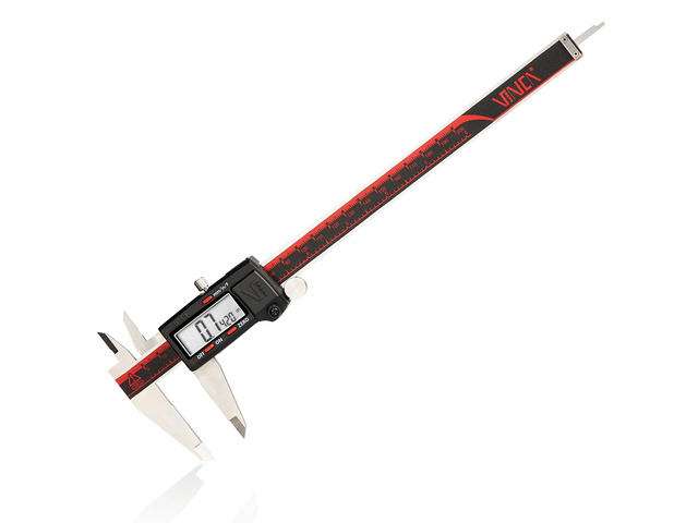 IP54 Grade Digital Caliper, DCLA-0805 8 Inch/200mm, Inch/Millimeter/Fractions Conversion, Stainless Steel, Large LCD Screen