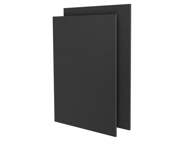 2 Pack Black ABS Plastic Sheet 18' x 24' x1/8' Thick (3mm), High Tensile and Impact Strength Moldable Plastic Sheet Plexiglass Sheet, DIY Material...