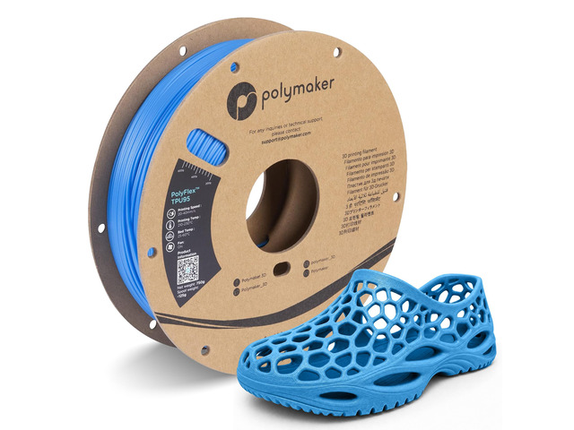 TPU Filament 1.75mm 95A Flexible 0.75kg, Blue 3D Printer Filament, High Speed 95A TPU Flexible Filament, Fast Printing, Dimensional Accuracy +/-...