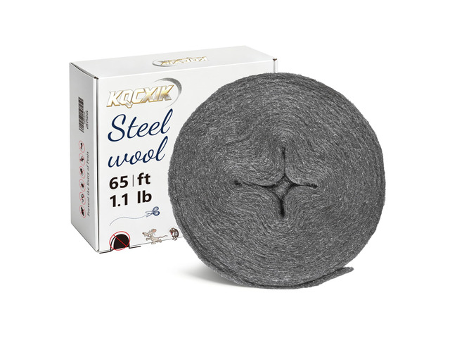 Steel Wool Mice Control, #000 Steel Wool, 65FT (1.1LB) Very Fine Keep Mouse Away from Holes, Barrier and Gap Filler for Home, Wall, Garden,...