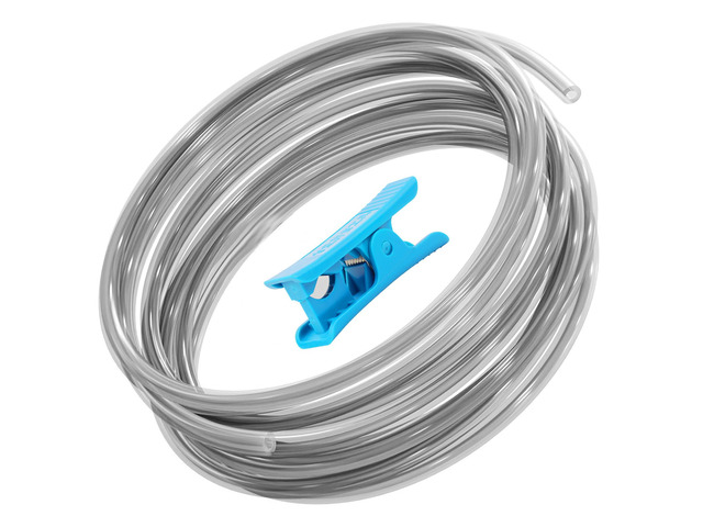 Ultra-Smooth PTFE Tube for 1.75mm filament with Cutter for Extruder,2.5mm IDx4mm OD Length 5M Bowden Tube Compatible with Bambu Lab A1/A1...
