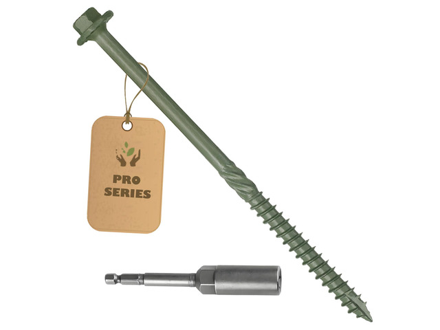 40PCS Timber Screws #14 x 10 Inch, Heavy Duty Self-Tapping Lag Screws 1500-Hour Tested, Corrosion-Resistant Exterior Structural Screws, Lag Bolts...
