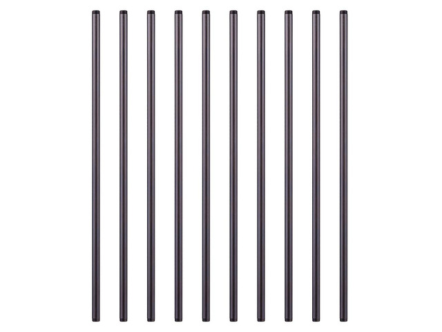 10 Pack 1/2 x 30 Inch Black Pipe Malleable Steel Nipples Fitting DIY steampunk industrial vintage style for black malleable steel threaded nipples...