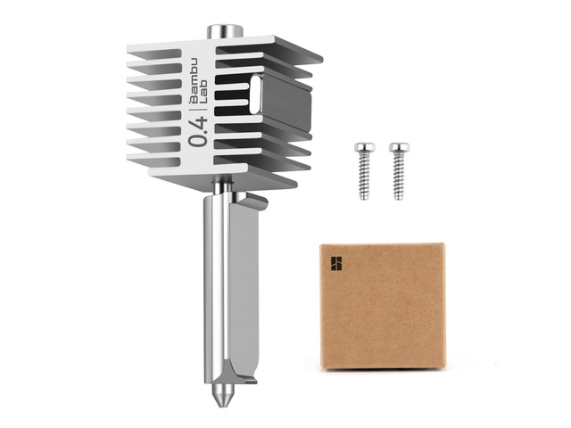 A2L,A1 Mini,A1 Stainless Steel Hotend with 0.4mm Nozzle All Metal Extruder Hot End Kit,Heating Block Replacement,Quick Swap,Durable Print Head...