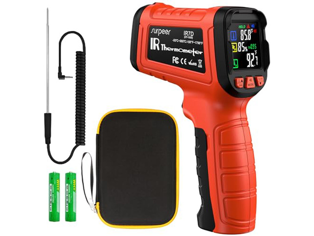 Infrared Thermometer Temperature Gun 1796°F 16:1 Laser