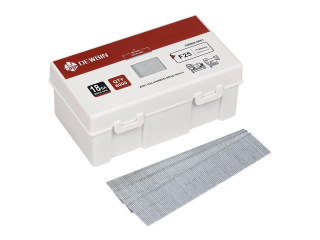18 Gauge Brad Nails, 6000 Counts 1-inch 18 GA Brad Nails, Galvanized Nails for Nail Gun, Finishing Nail Gun Nails for Pneumatic, Electric Brad...