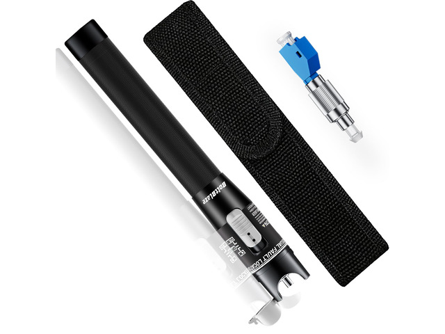 Visual Fault Locator 80KM - VFL Fiber Optic Tester Kit Include Single Mode 9/125um FC Male to LC Female Adapter, Fiber Optic Lights for Network...