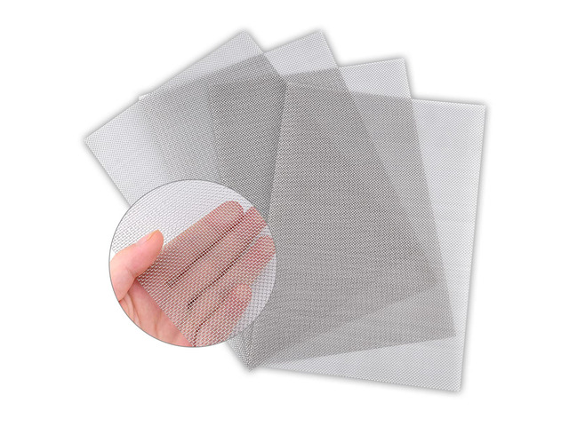 4PACK Stainless Steel Woven Wire Mesh Never Rust 11.8'X8.2' Air Vent Mesh Hard and Heat Resisting Screen, 1mm Hole 20 Mesh Easy to Cut for Rodents...