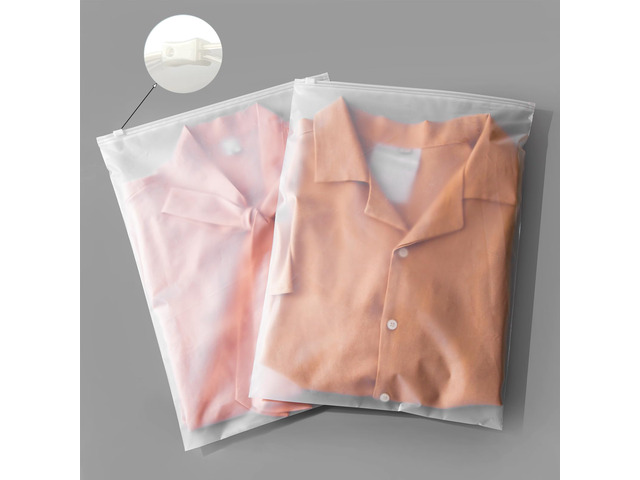 10x13 Inch Plastic Clothing Shipping Bags Frosted 100Pcs No Vent Holes Shirt Bags for Shipping Clothes Travel Storage Small Businesses Plastic...