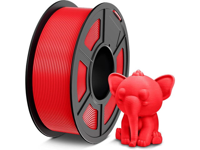 PETG Filament 1.75, 1kg Red Strong Toughness PETG, Good Layer Adhesion, High Precision 3D Printer Filament, Dimensional Accuracy Â±0.02mm, 1kg/Spool