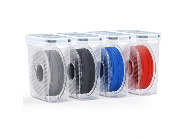 Filament Storage Box - 4 Pack Filaments Container for 3D Printing Filaments Sealing and Protection - Portale Filament Storage with...