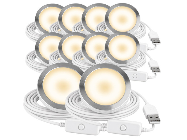 LED Lamp Kit 001, 3D Printing Model Kit, 3000K Warm Light, 10 Pack Universal Fit 3D Printed Lamp Kit 001 Shade, Fixed 3000K White LED With Aluminum...