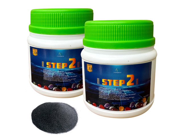 5 lbs Tumbler Media Grit,Step 2 Rock Polishing Grit Media, Works with Any Rock Tumbler, Rock Polisher, Stone Polisher,Medium 180/220 Silicon...