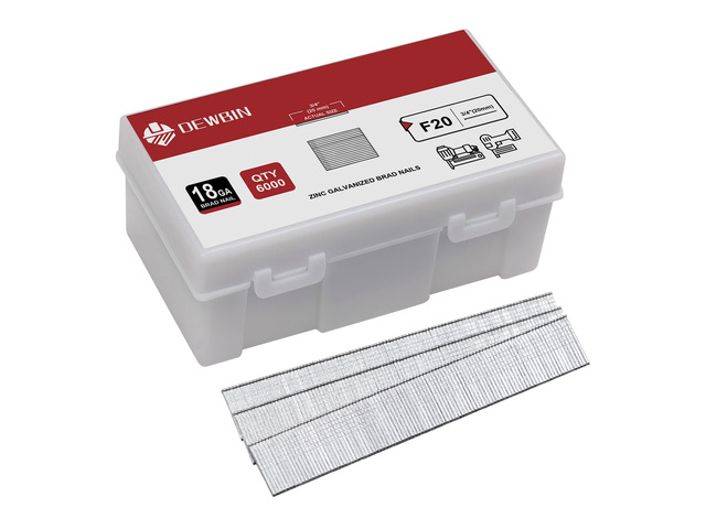 18 Gauge Brad Nails, 6000 Counts 3/4-inch 18 GA Brad Nails, Galvanized Nails for Nail Gun, Finishing Nail Gun Nails for Pneumatic, Electric Brad...